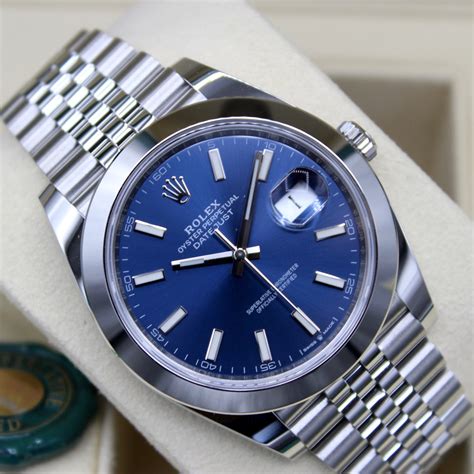 datejust 2 rolex blue dial|blue face rolex date just.